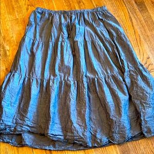 Boho chambray Blue Women's Skirt
